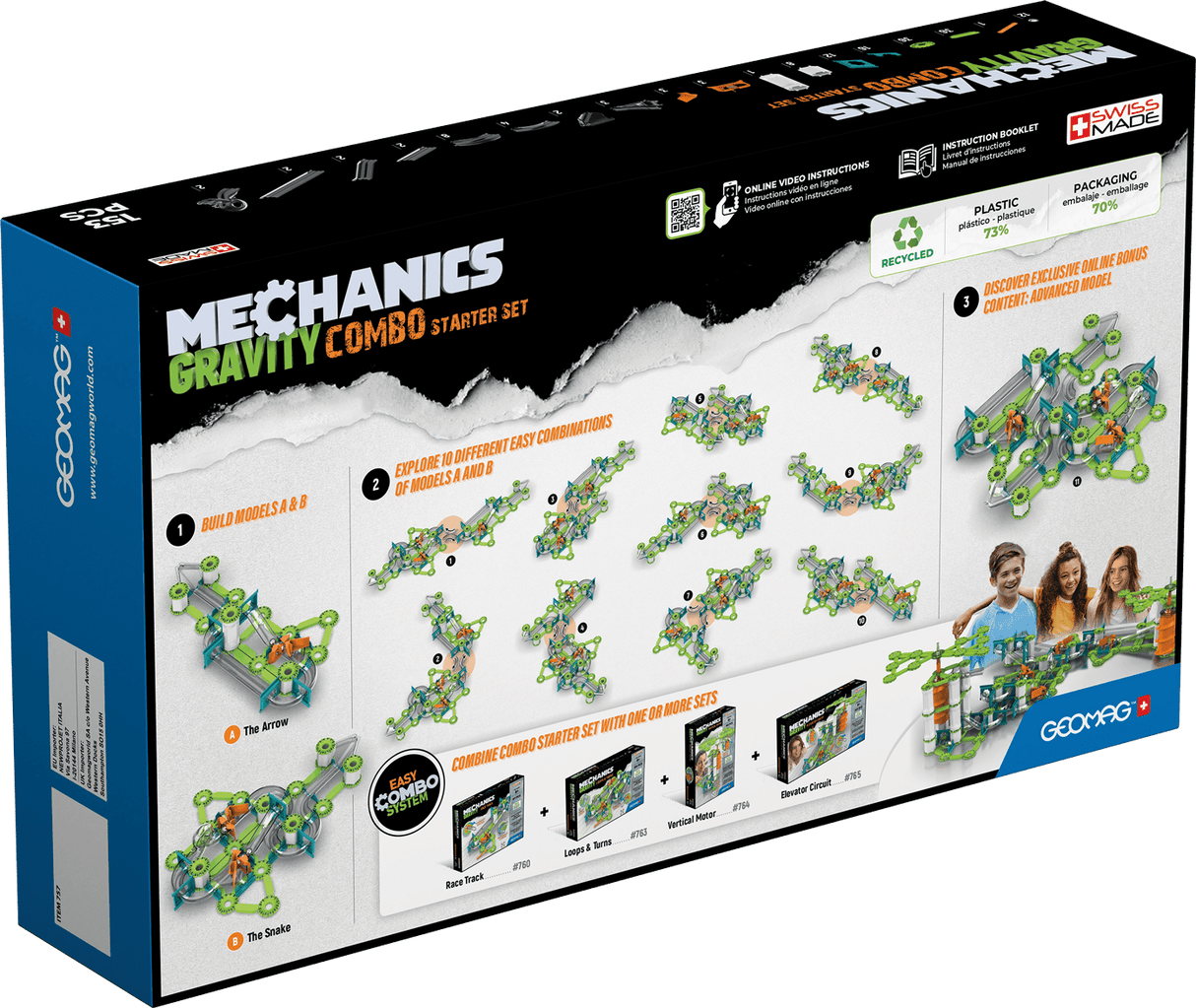Combo Starter Set 153 pcs - Geomag