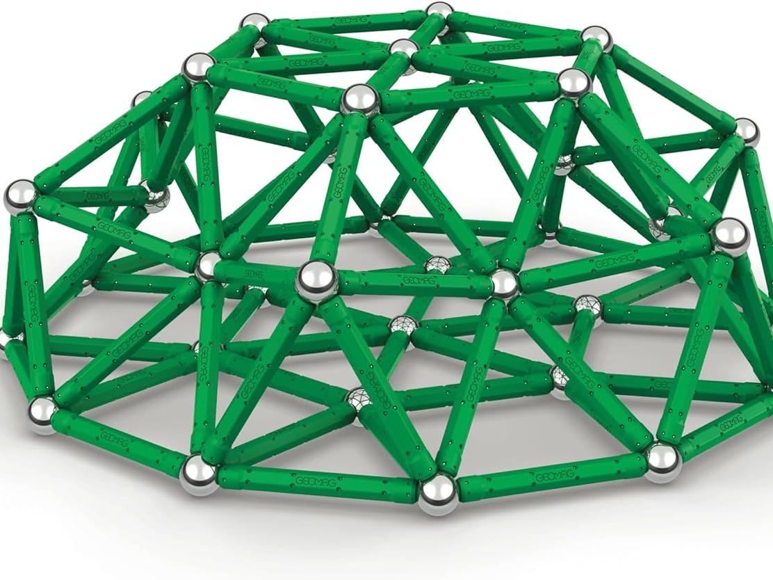 Geomag Masterbox 192 - pc Green Advanced Magnetic Construction Set for Adults | Swiss - Made from 100% Recycled Plastic | 8 Storage Boxes Included | Iconic Original Packaging | Beautiful Design Object - Geomag