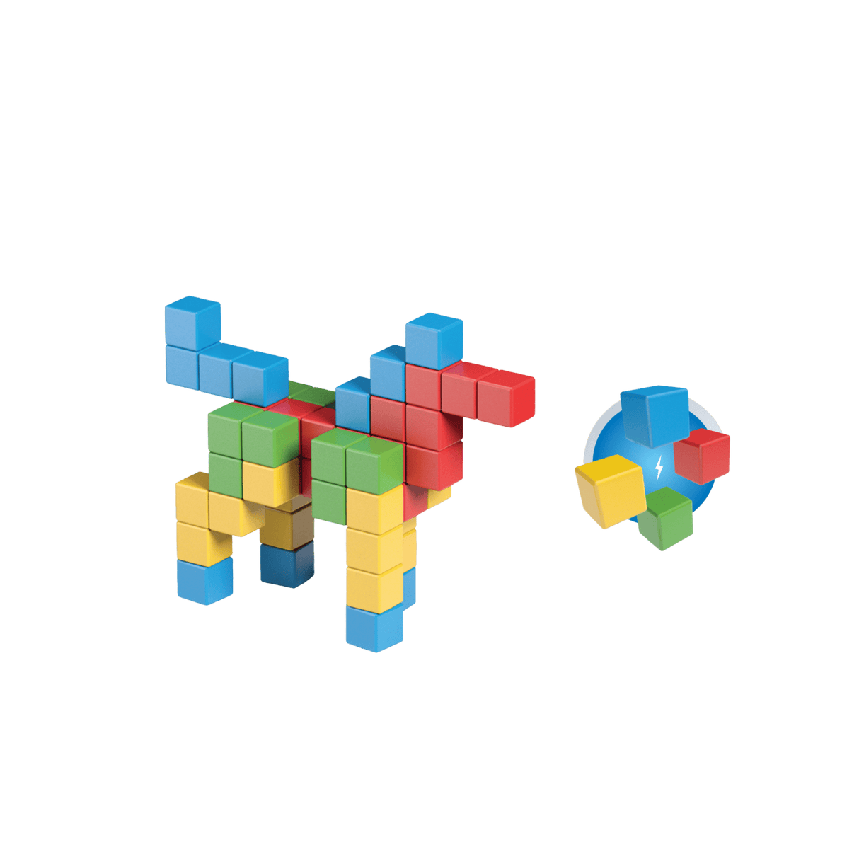 Magicubes Full Color Try Me Recycled (64 pcs) - Geomag